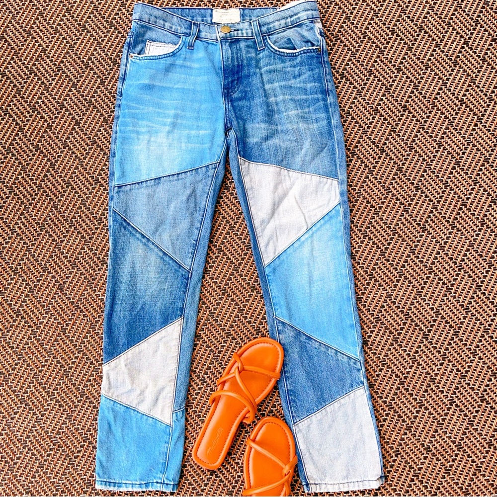 Current/Elliott Women's Patchwork Slim Boyfriend … - image 3